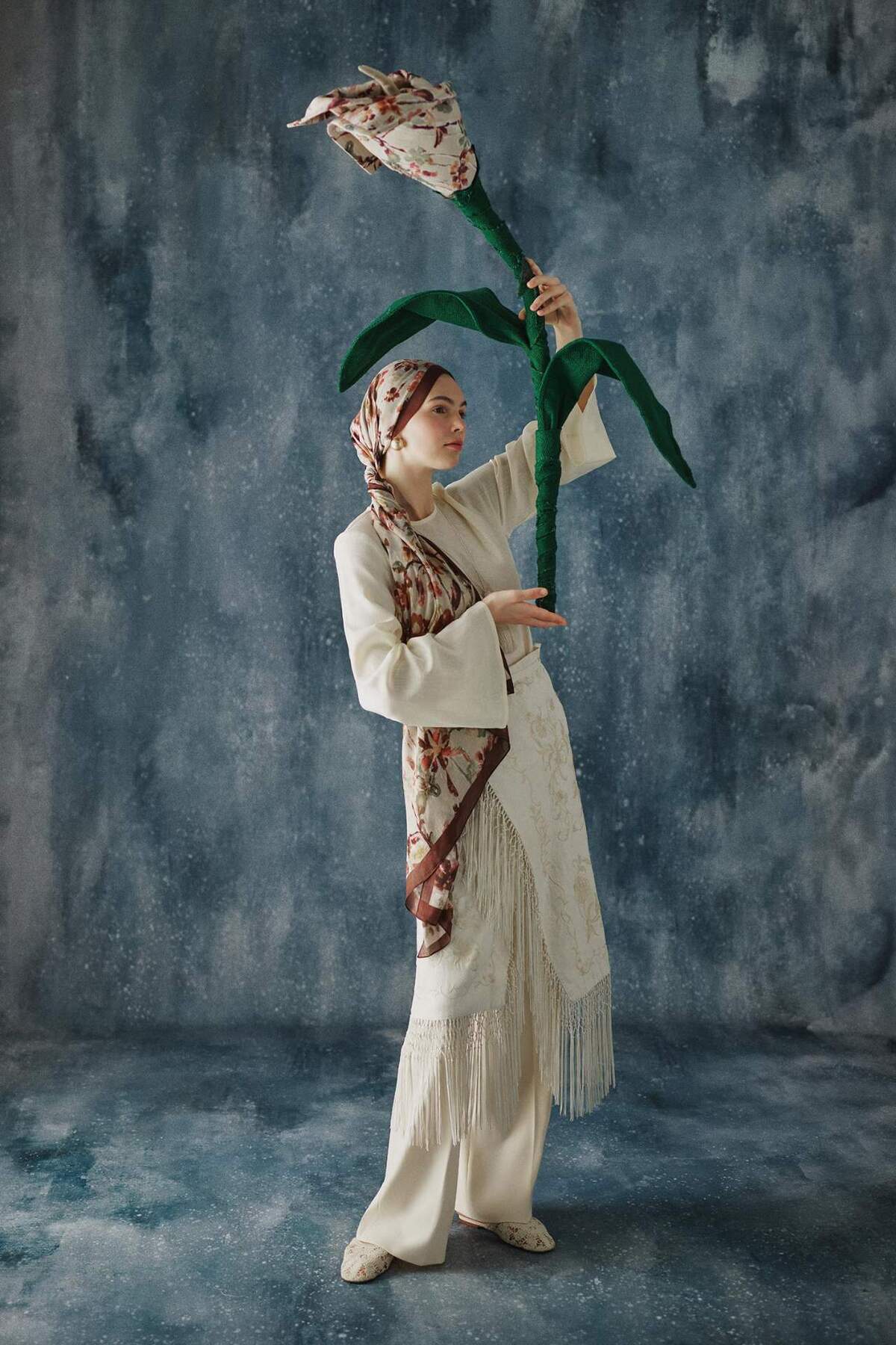 DeFacto Fresh Scarfs X Autumn Garden Viskon Şal I1747AX26SM görsel 3