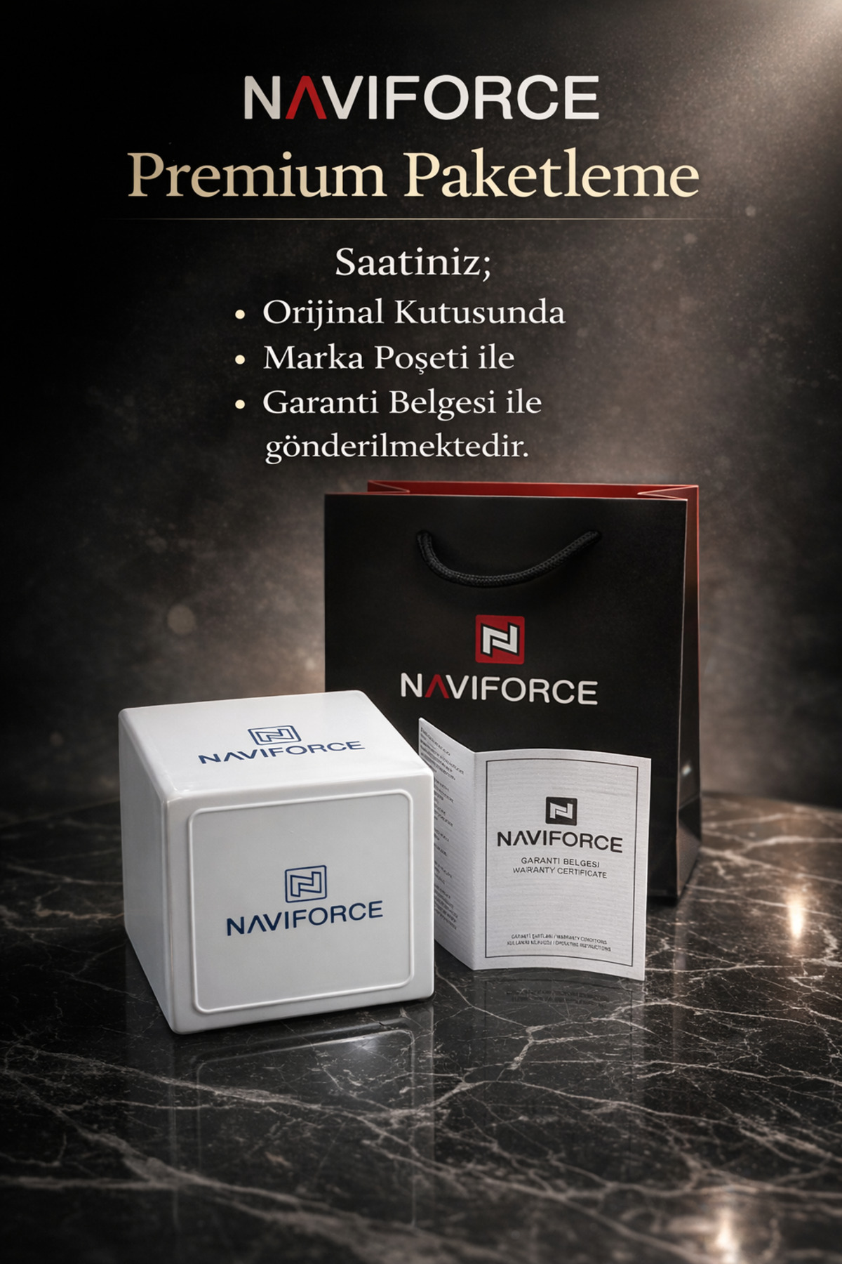 Naviforce Erkek Kol Saati Premium Tasarım 2 Yıl Garantili görsel 2