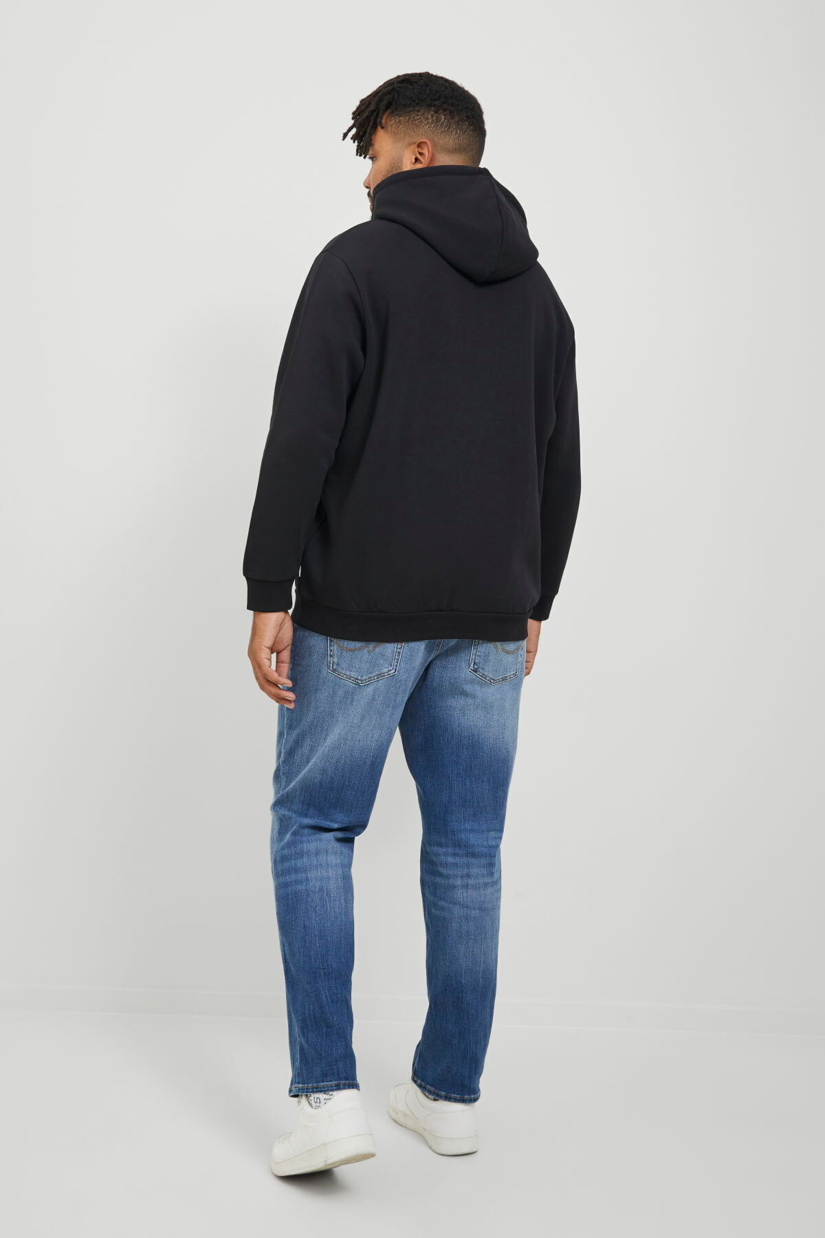 Jack & Jones Büyük Beden Kapüsonlu Sweatshirt - Bradley görsel 3