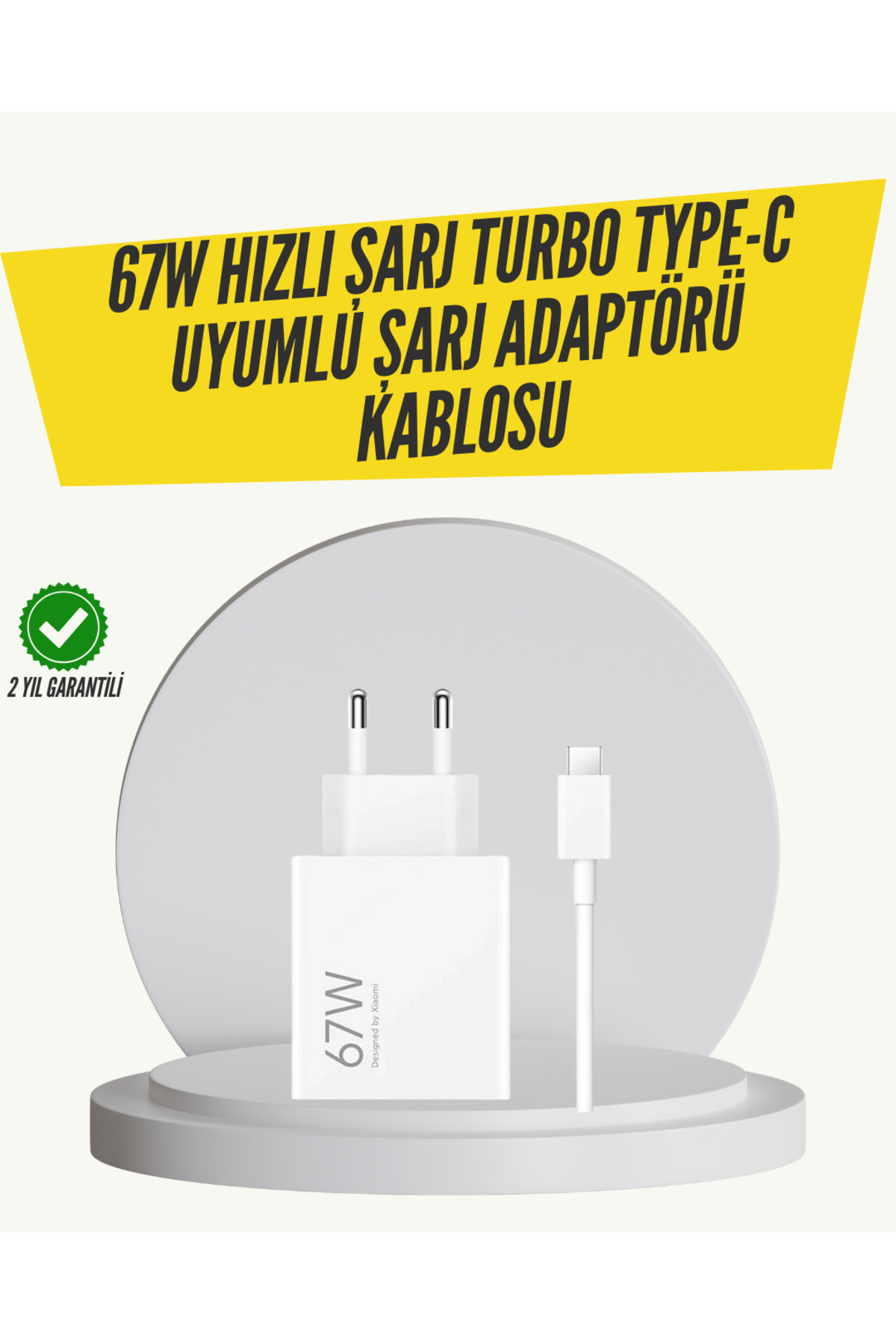 markentegra 67W Turbo Hızlı Şarj Adaptörü ve Type-C Kablo Güvenli Şarj Teknolojisi