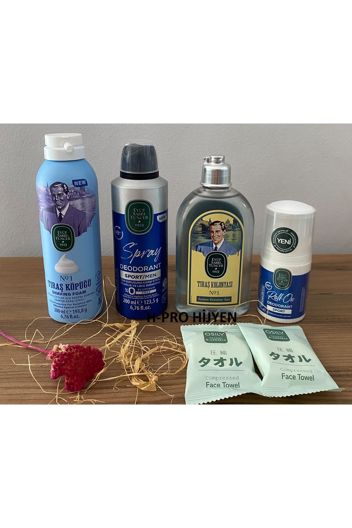 ERKEK GÜNLÜK BAKIM SETİ Traş Köpüğü, Roll On, Deodorant, Traş Kolonyası, hediye yüz havlusu — hpro-estseries0662 — تصویر 2 از 5