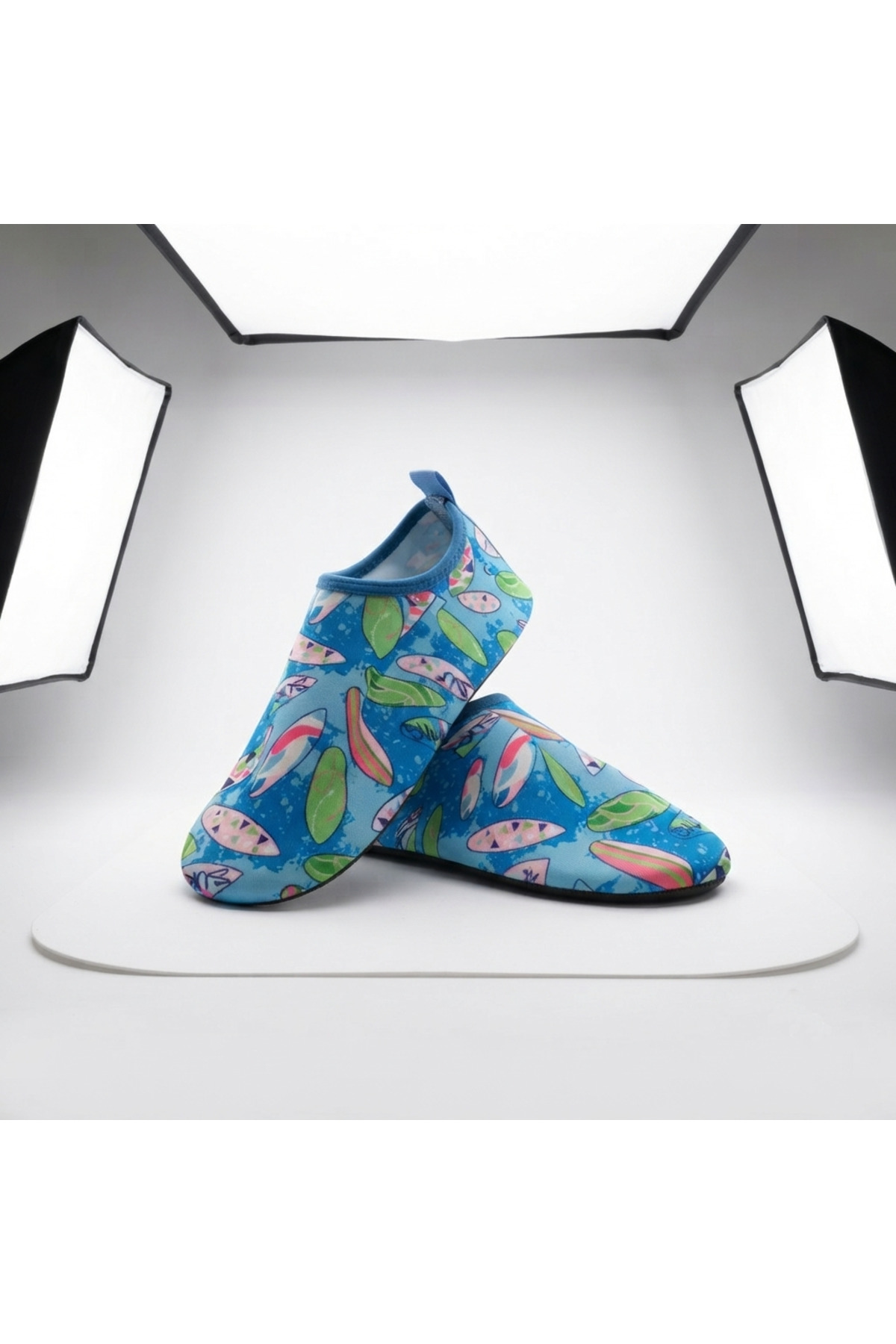 LAL's Genç Deniz ve Havuz Ayakkabısı Kaydırmaz Aqua Shoes Hızlı Kuruyan Plaj Su Ayakkabısı Desenli görsel 4