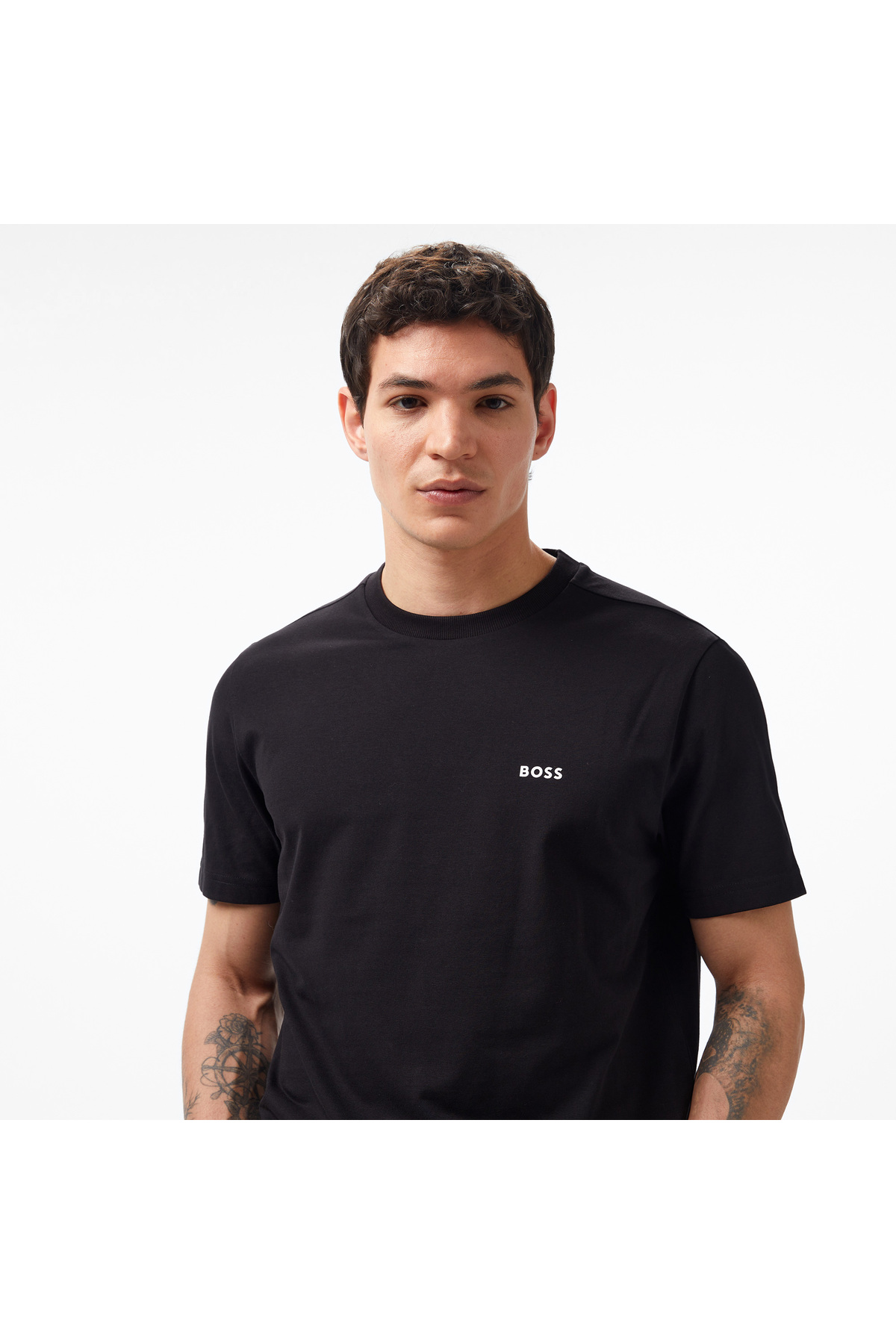 BOSS Erkek Siyah T-Shirt görsel 4