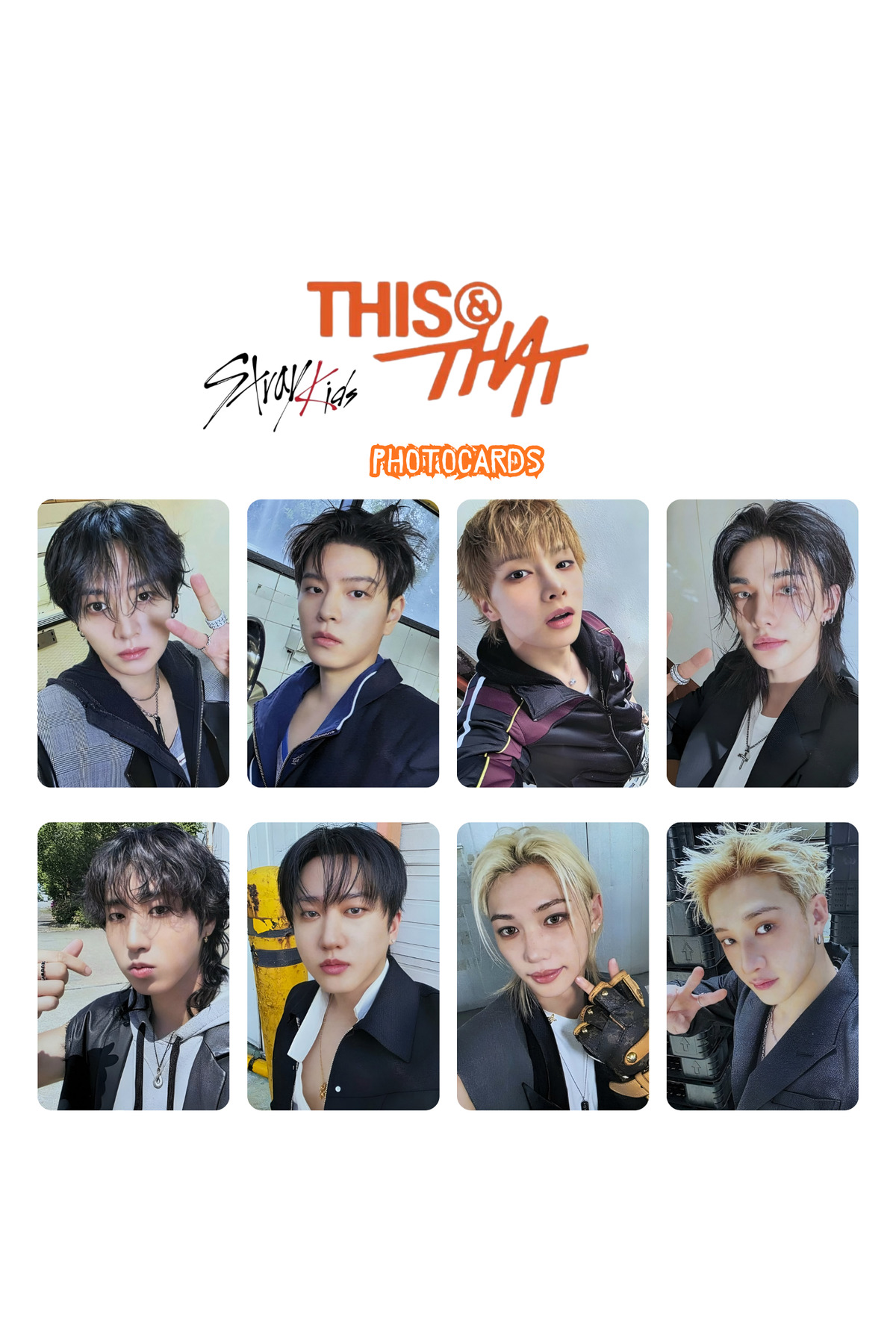 Kpop Dünyasi STRAY KIDS '' This & That '' FANS Ver. Photocards Set