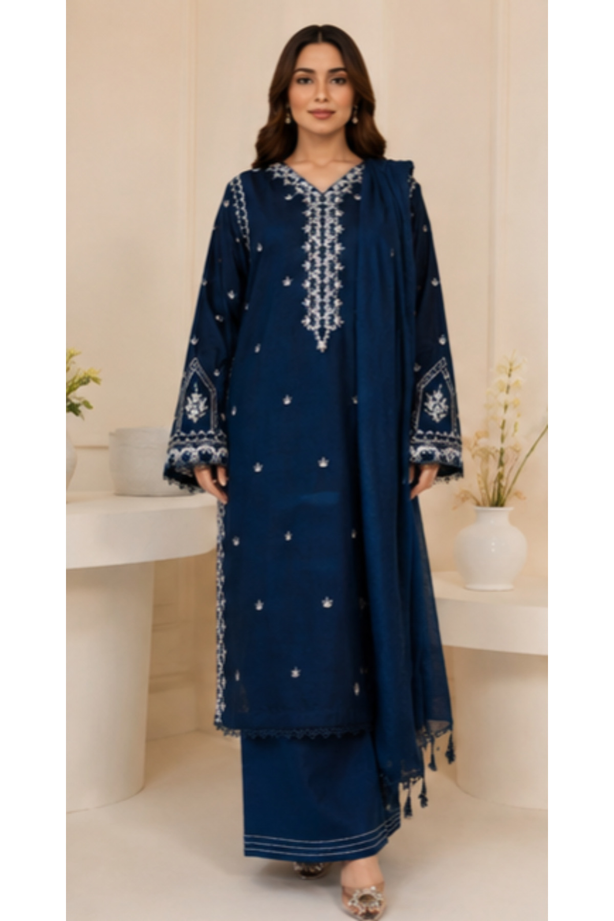 6TEEN Women’s Mina 3-Piece Embroidered Suit