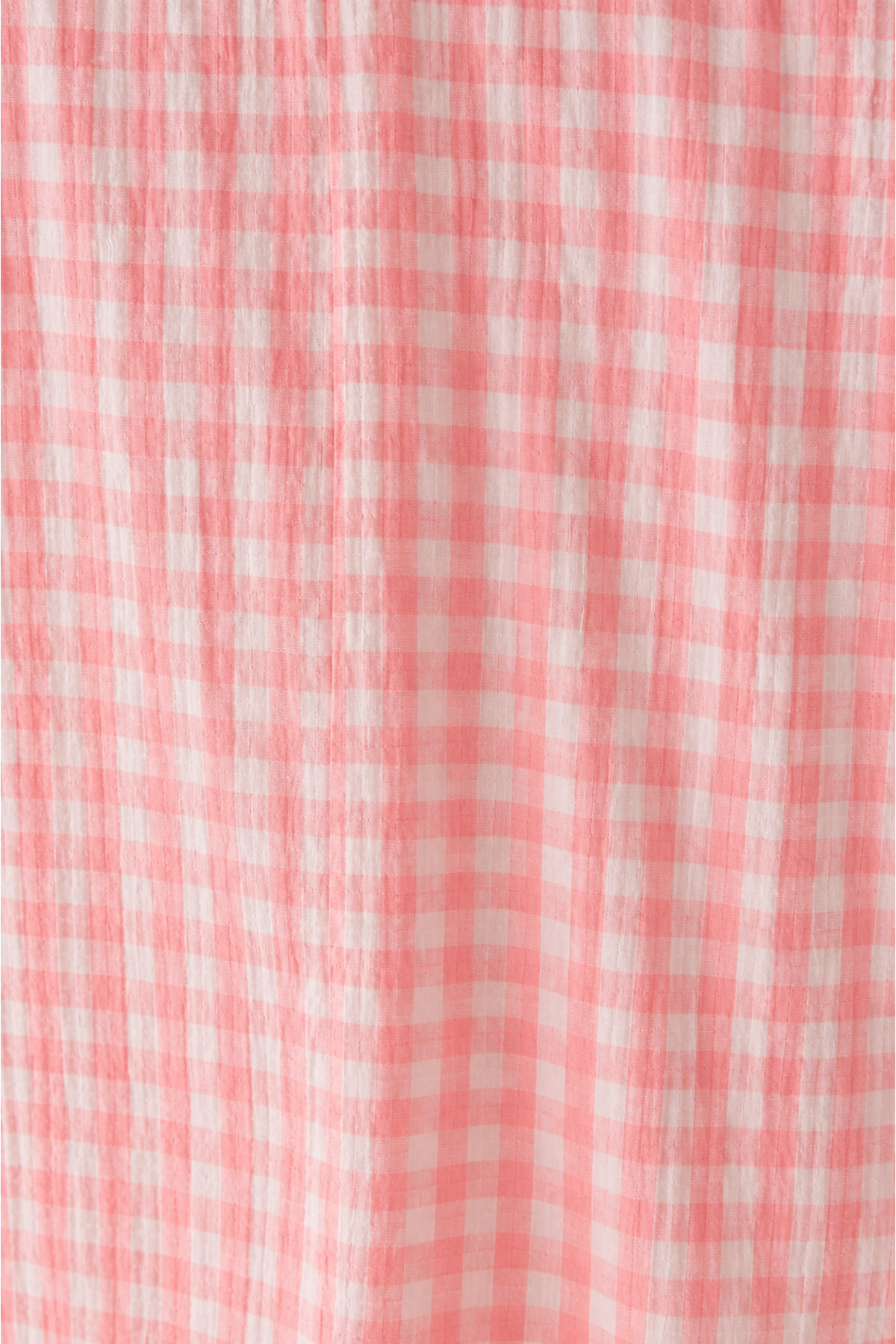 BELLA NOTTE Pembe Beyaz Pötikare Fırfır Yaka Bağlama Detaylı Uzun Kollu Pijama Takımı görsel 5