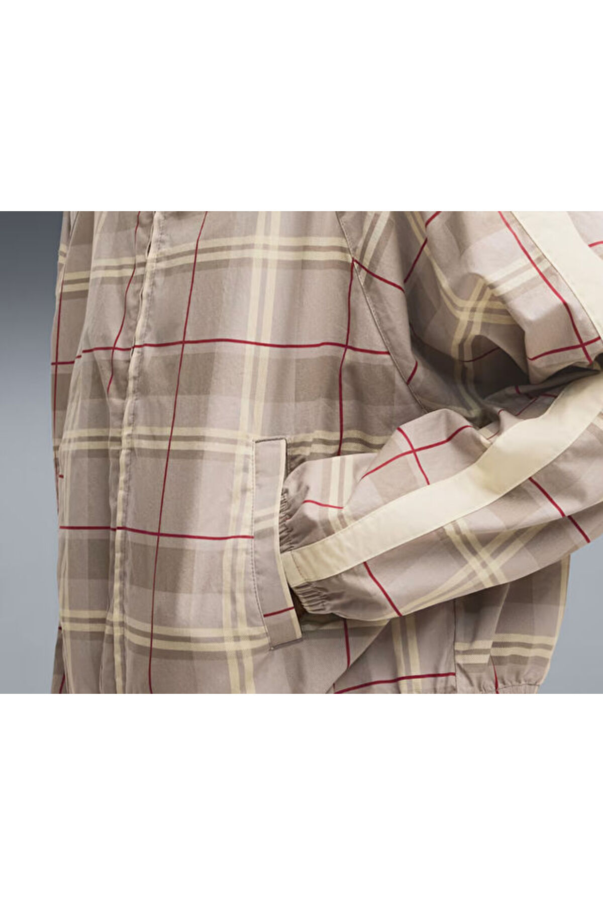 Puma T7 TARTAN WOVEN JACKET Kadın Günlük Ceket 63662881 Gri görsel 5