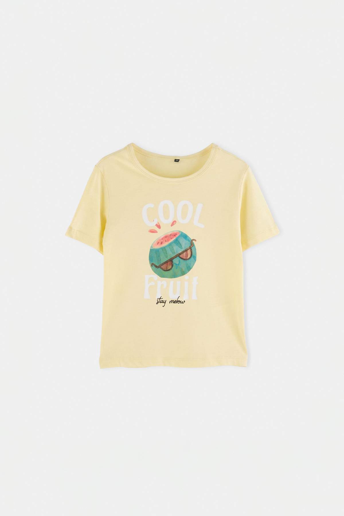 Trendyolmilla Kids Sarı Düz Örme T-Shirt TKDSS26TS00089