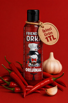 FRIENDS OF ORKA Orijinal Acı Sos – 260g | Fermente Kırmızı Biberli, 9k Scoville