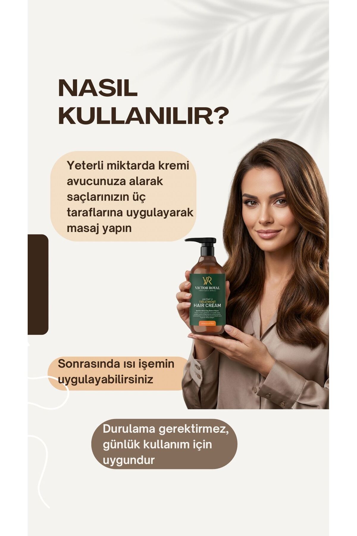 Bukle Belirginleştirici Kıvırcık Ve Dalgalı Saçlar Için Durulanmayan Saç Kremi 250 ml — buklekrem — تصویر 3 از 3