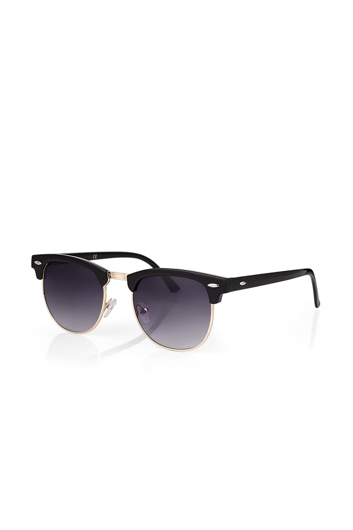 Poloair Unisex Güneş Gözlüğü Uv400 Koruma Siyah Renk Çerçeve Gold Plg-2076c1 görsel 4