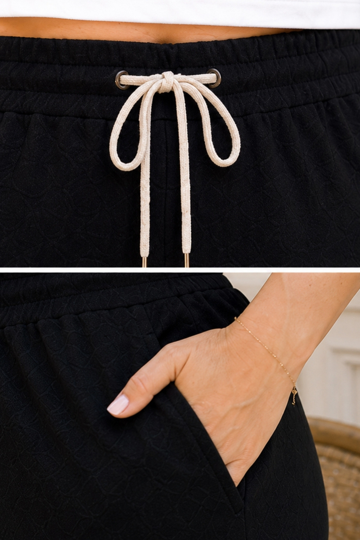 CEDY DENIM Kadın Yazlık Büyük Beden Sentetik Keten Yüksek Bel Lastikli Dar Paça Mom Pantolon C611 görsel 3