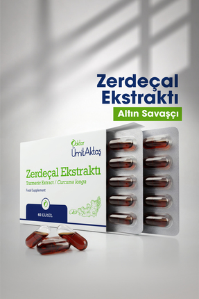 Dr. Ümit Aktaş Zerdeçal - 60 Kapsül Gıda Takviyesi