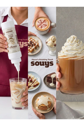 Souys Beyaz Tatlı Çikolata Sos 300 gr - Waffle & Krep & Pankek & Dondurma & K...