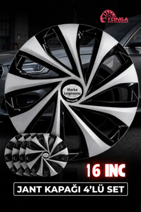 YONGA OTO AKSESUAR Fiat 16 İnç Jant Kapağı Kırılmaz Stilo Bravo Doblo Uyumlu ...