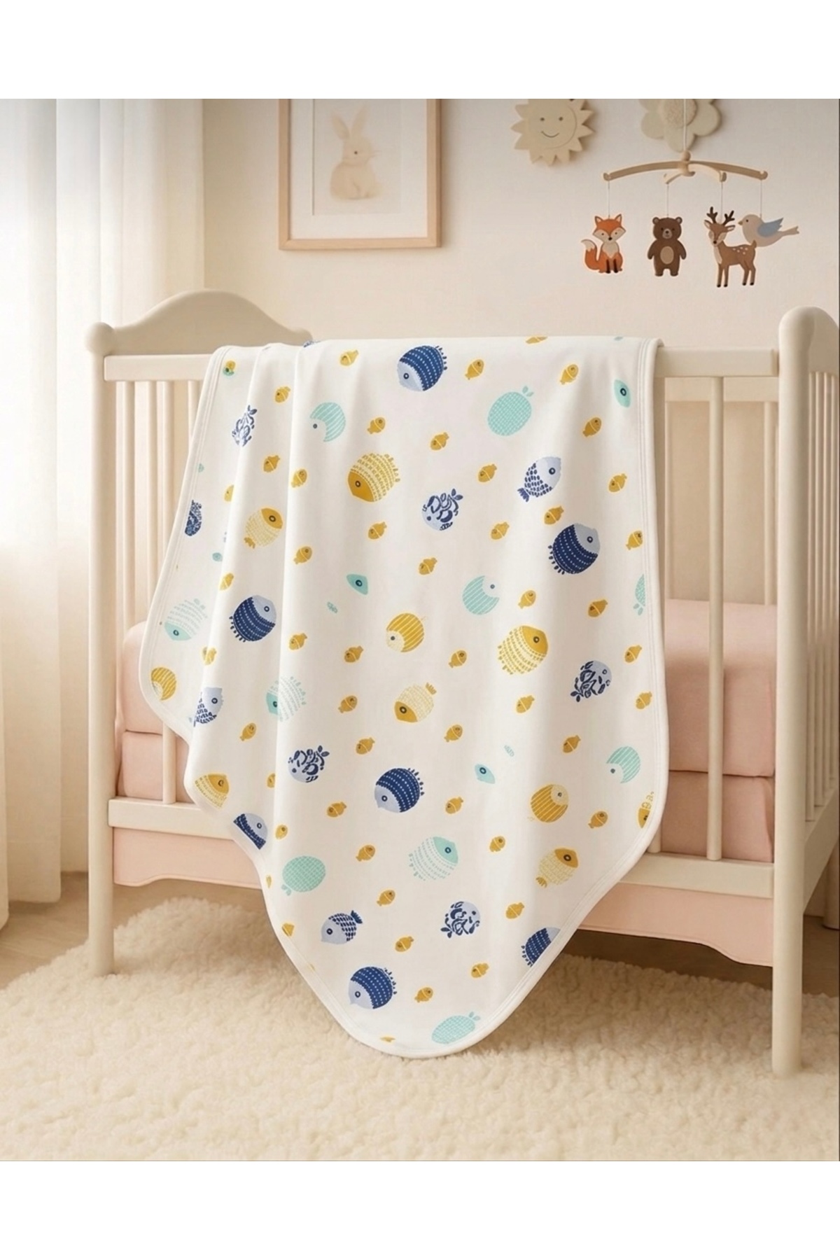 100% Cotton Baby Blanket 90x90cm