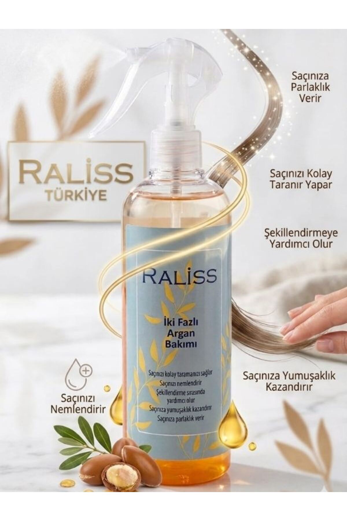 2 Phase Argan Yağlı Fön Suyu 320 ML — RLS.ARG — تصویر 5 از 5