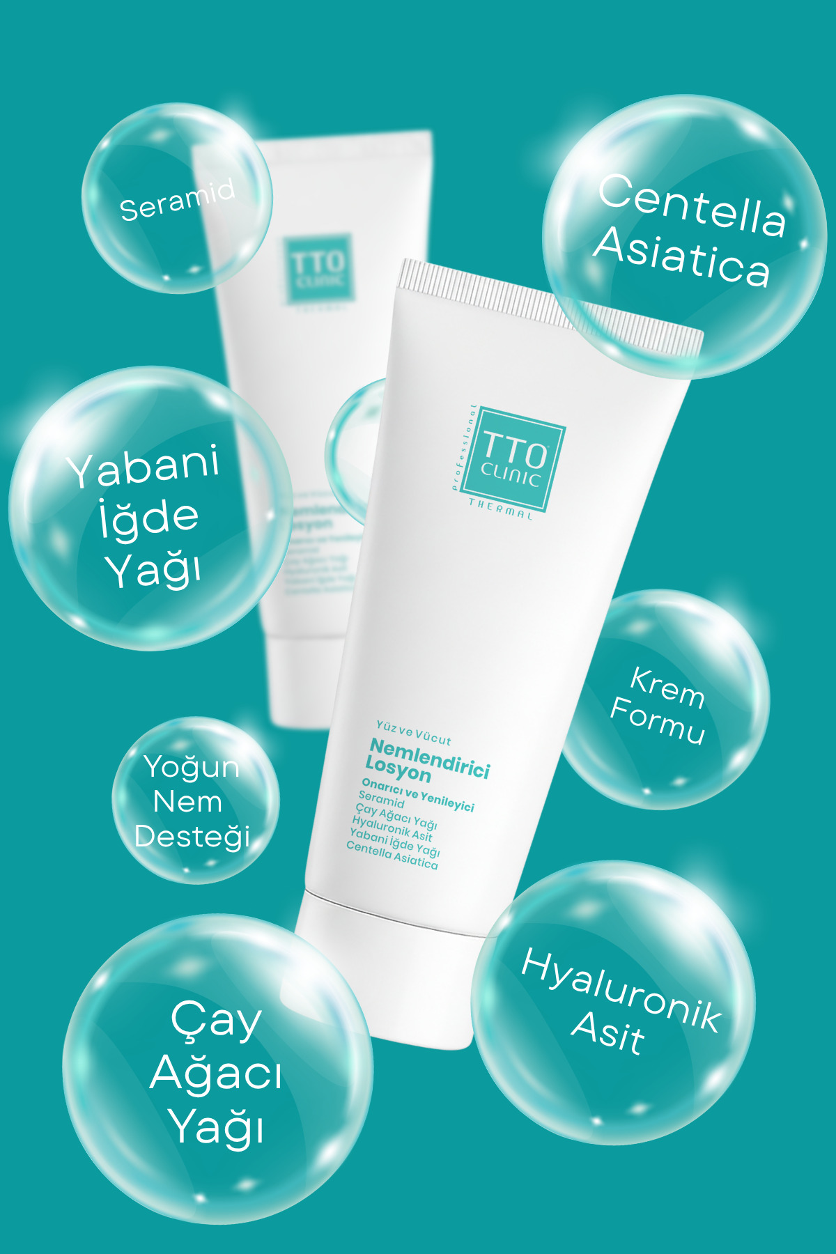 لوسیون مرطوب کننده و محافظ پوست ۲۰۰ میلی لیتری حاوی سرامید، روغن درخت چای و سنتلا - کلینیک — ۸۶۸۰۱۴۵۰۸۵۱۴۲ — تصویر 3 از 6
