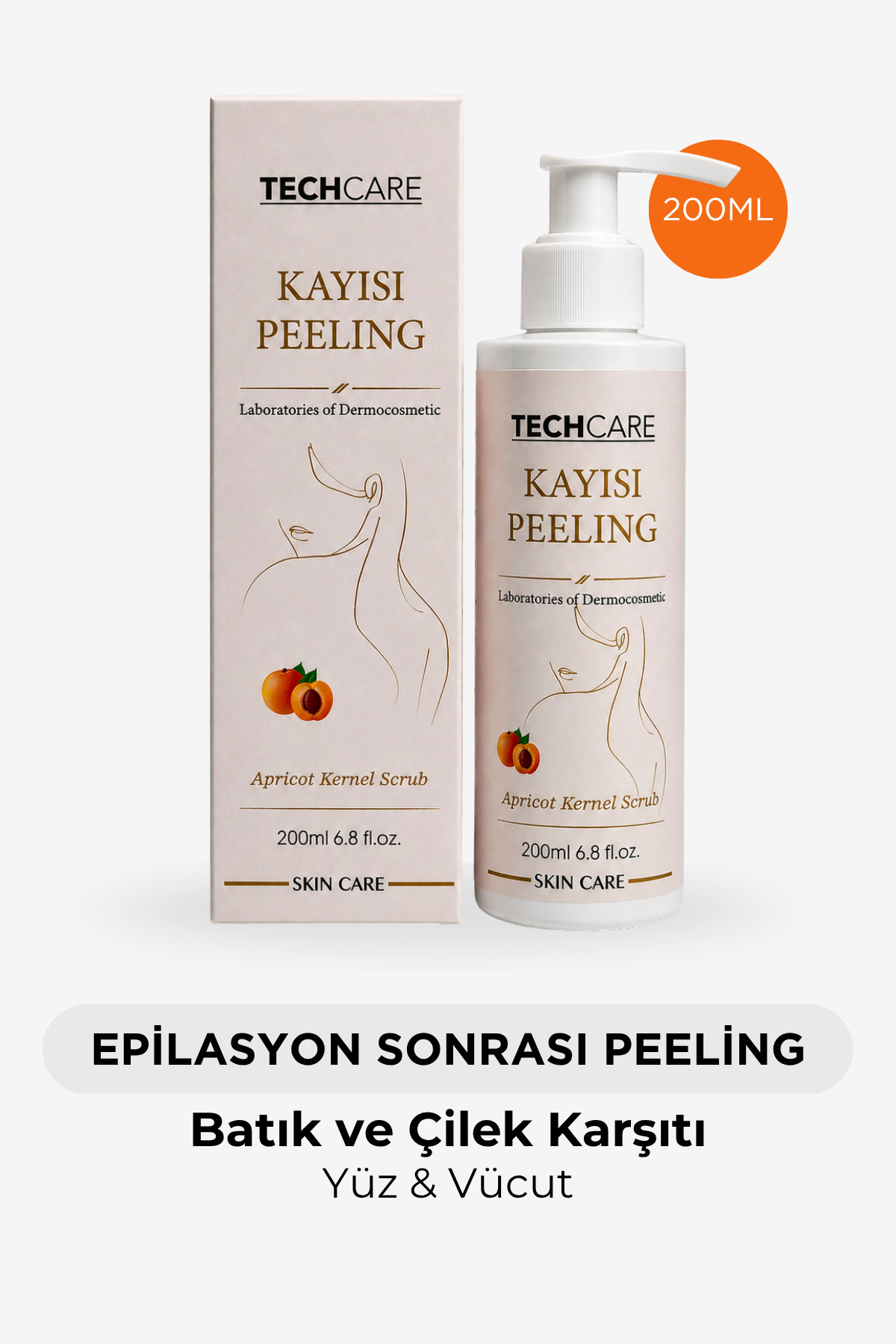 Tech Care Epilasyon-Ağda Sonrası El & Vücut Peelingi Batık Ve Çilek Bacak Onarıcı 200ML