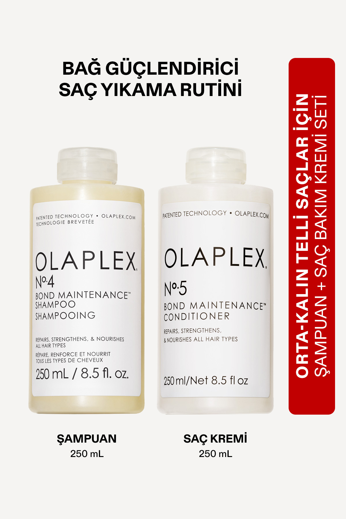 Olaplex Daily Cleanse & Condition - Saçları Temizleyen & Nemlendiren & Onaran Bağ Güçlendirici Set — OL101