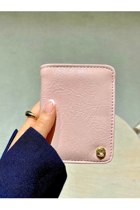 dericom Kadın Mini Pudra Cüzdan Çıtçıtlı Kartlık – Nakit Para Bölmeli Küçük C...