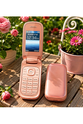 SenalStore 1270 samsungKamerasız Tuşlu Cep Telefonu gold SET