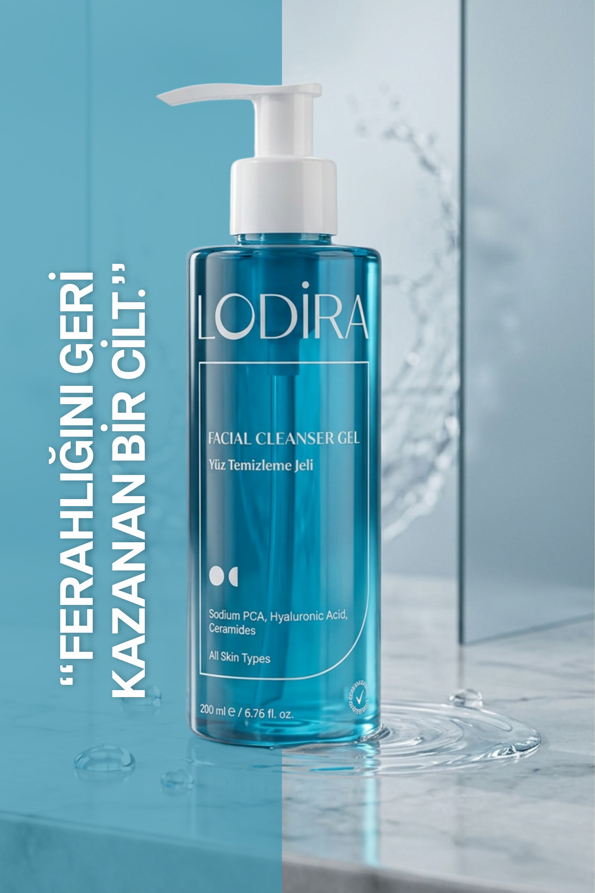 Sebum Dengeleyici, Aydınlatıcı Etkili Tüm Cilt Tiplerine Uygun Yüz Yıkama Jeli 200 ml — LDR-008 — تصویر 2 از 8
