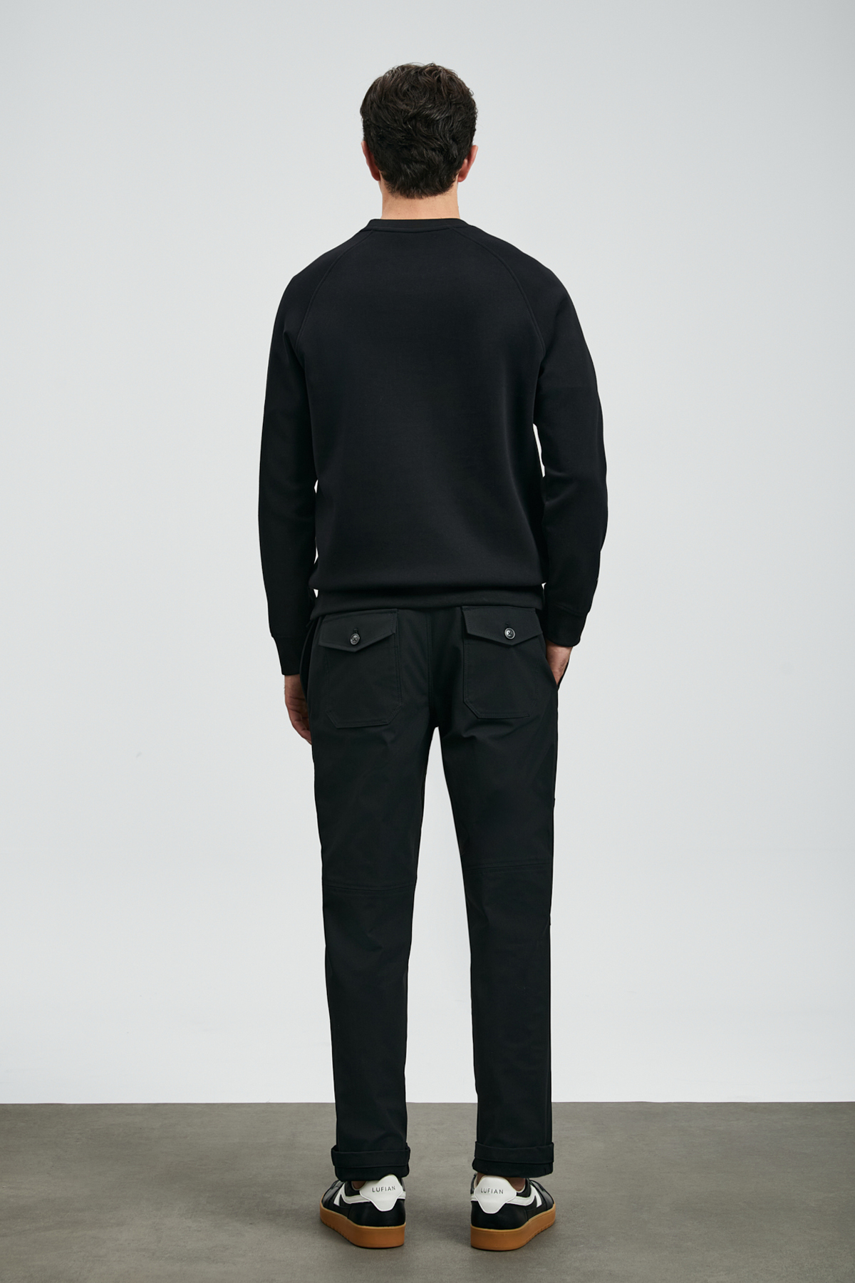 Lufian Cooper Erkek Sweatshirt Siyah görsel 6