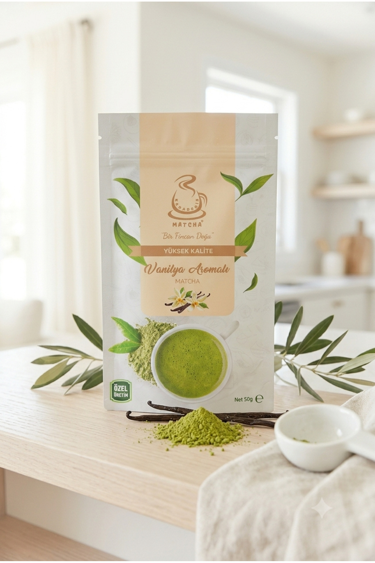 Karadeniz Matcha Vanilla Matcha 50 Grams. Vanilla Flavored Matcha