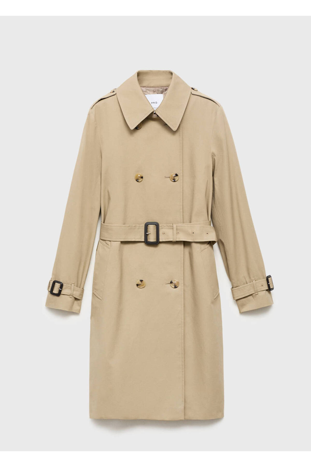 MANGO Woman Klasik kemerli trençkot görsel 3