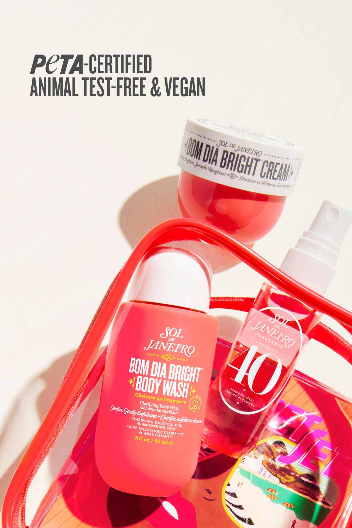 Bom Dia Bright Jet Set Cheirosa '40 - Aydınlatıcı ve Pürüzsüzlşetirici Cilt Bakım Seti — 810912034730 — تصویر 8 از 8