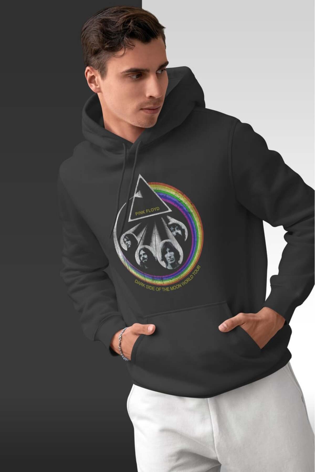 buzagi tasarım ürünleri Pink Floyd Oversize Hooded Unisex Sweatshirt
