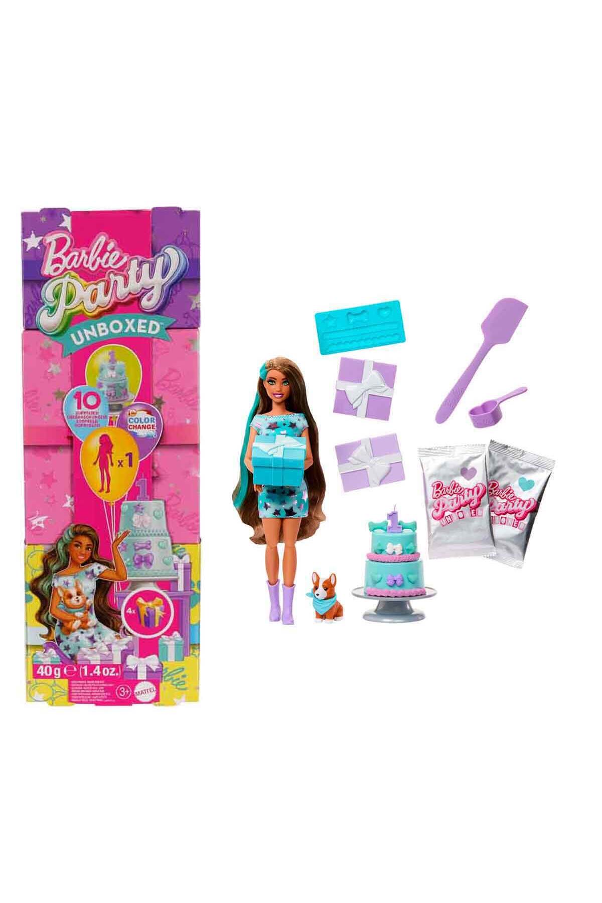 Barbie Parti Paketi Minik Dostumun Doğum Günü Serisi JFG68 - Pembe