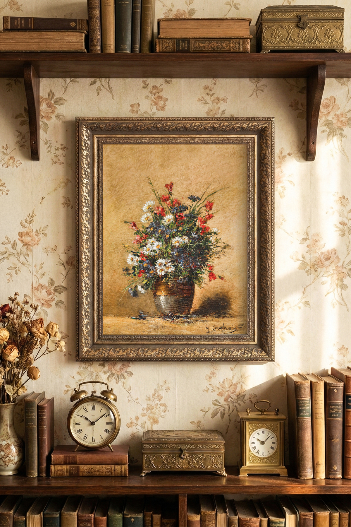 Bouquet - Vintage Patterned Frame - Thick Model