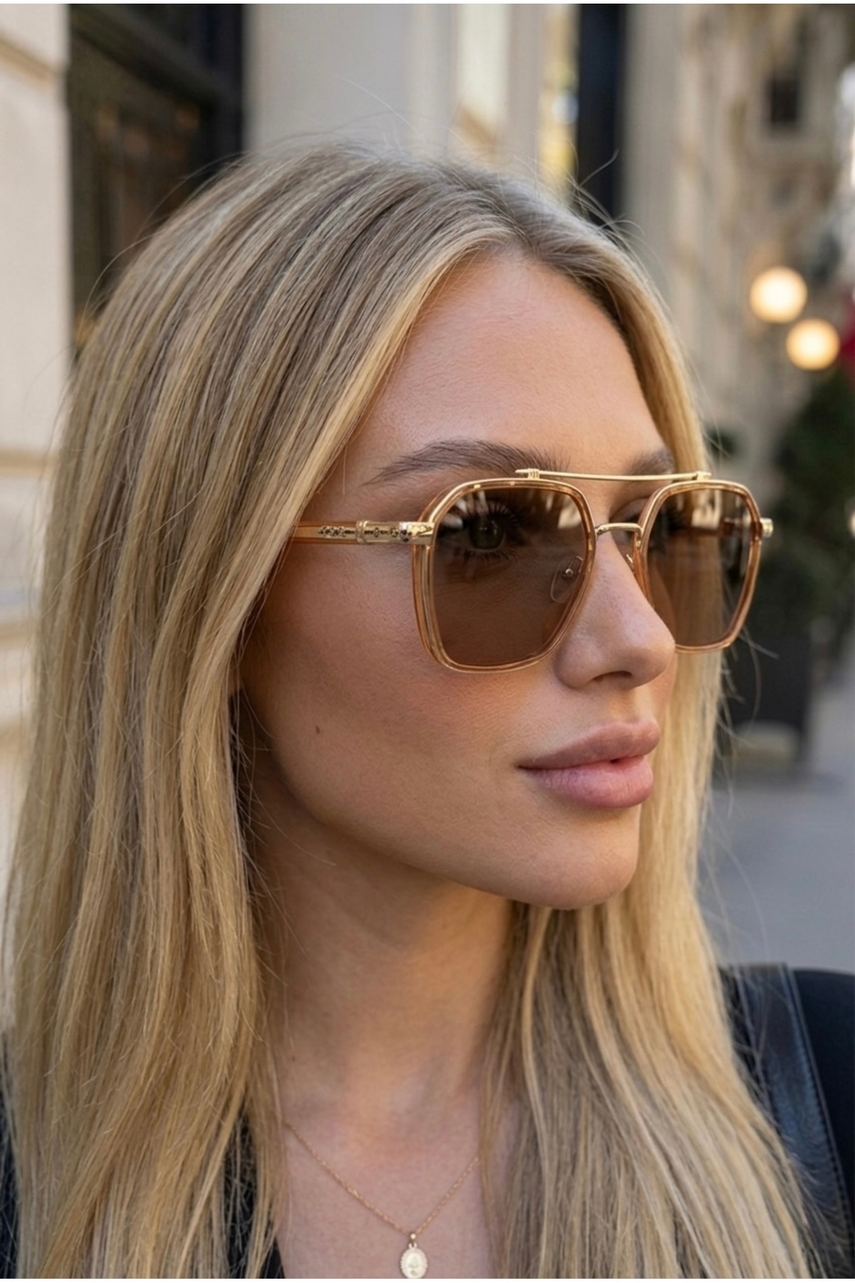 Eyesofia Swanky Unisex Nude Ultra Hafif Uv400 Filtreli Güneş Gözlüğü görsel 4