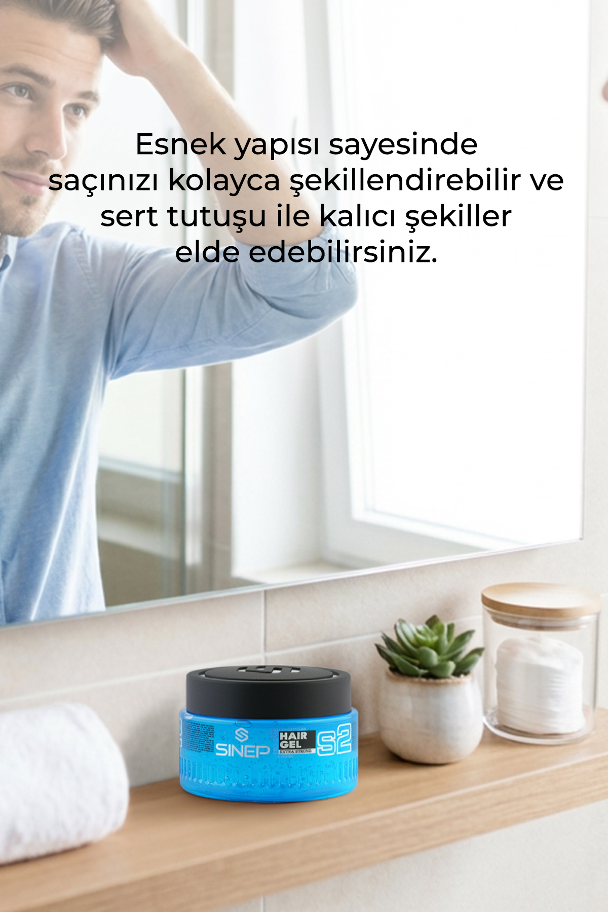 HAIR GEL 300 ML 3- EXTRA STRONG — SB.SS.0007.21296 — تصویر 4 از 5