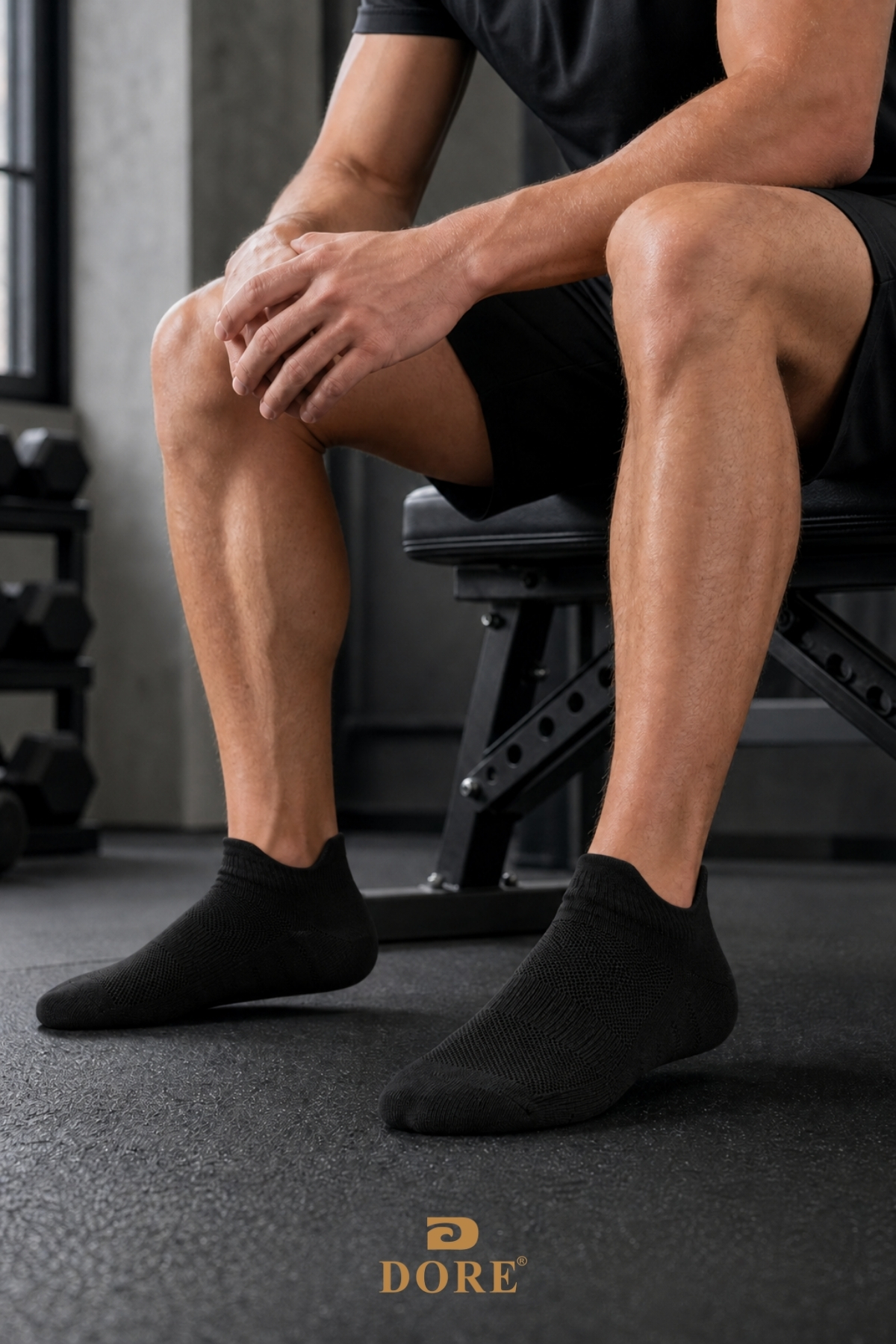Dore Orijinal 3 Çift Unisex Kulaklı Ayakkabı Arkasını Vurmayan Konfor Modeli Ter Emici Nefes Alan 4 Mevsim Kullanım Özel Tasarım Bilek Boy Premium Pamuklu Günlük 3'lü Sneaker Spor Ayakkabı Çorabı görsel 8