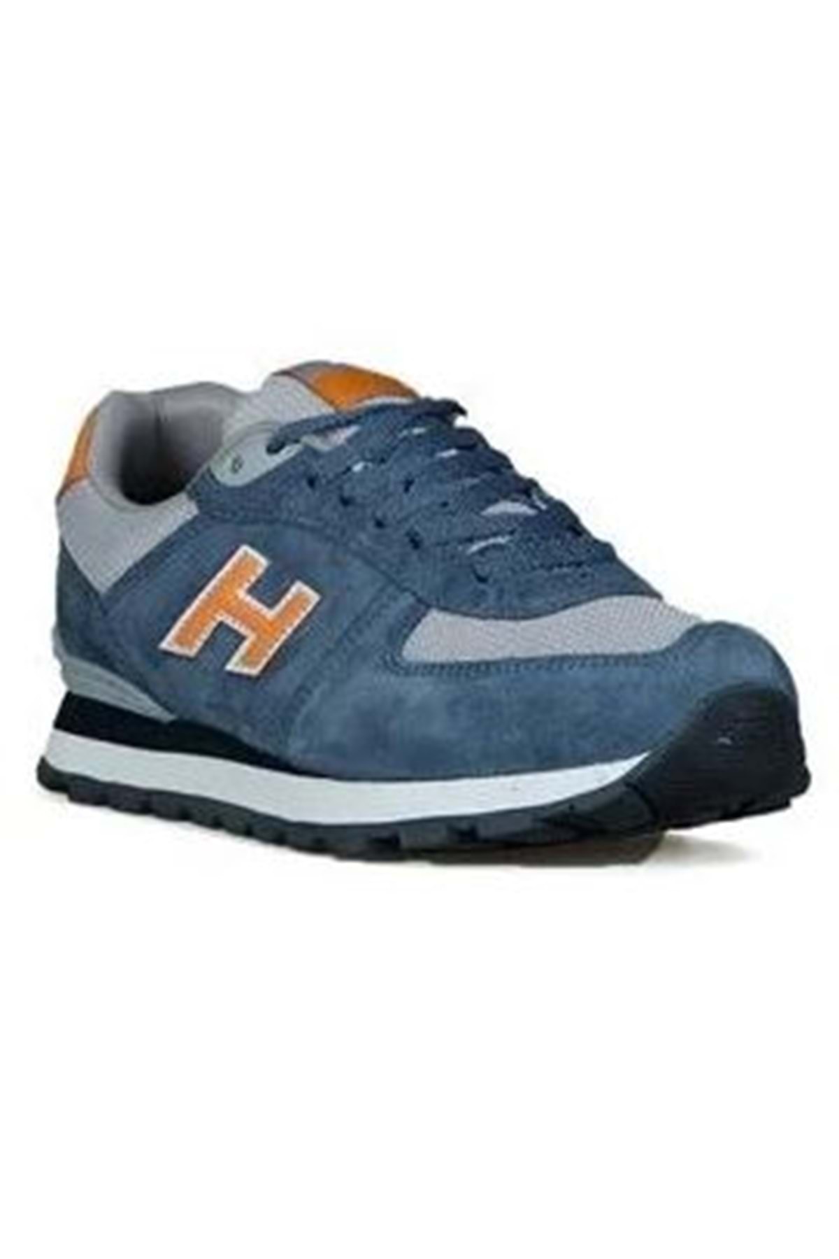 102 19250 Peru %100 Hakiki Deri Unisex Spor Ayakkabı MAVİ-TURUNCU — رنگارنگ AST04428 — تصویر 2 از 4