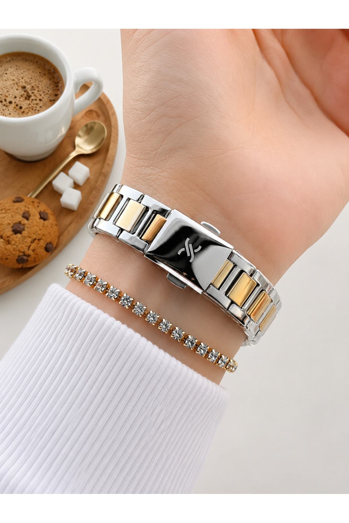 Daniel Klein Retro Kasa DanielKlein Çelik Kordon 30 Mt Suya Dayanıklı Kadın Kol Saati+Bileklik BDK.1.13623 görsel 3