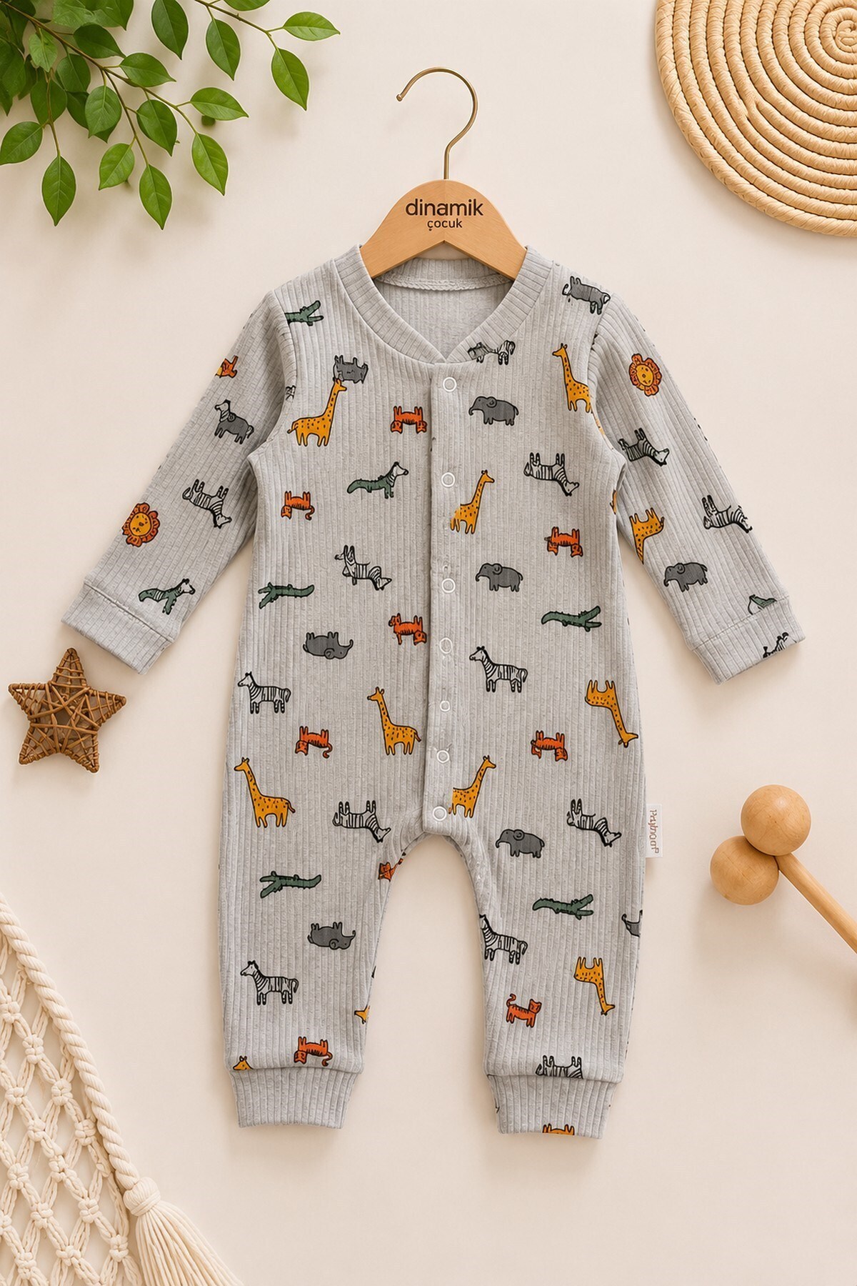 Boys Girls Unisex Baby Printed Snap Fastener Newborn Jumpsuit 100% Cotton Flexible 1-3-6months