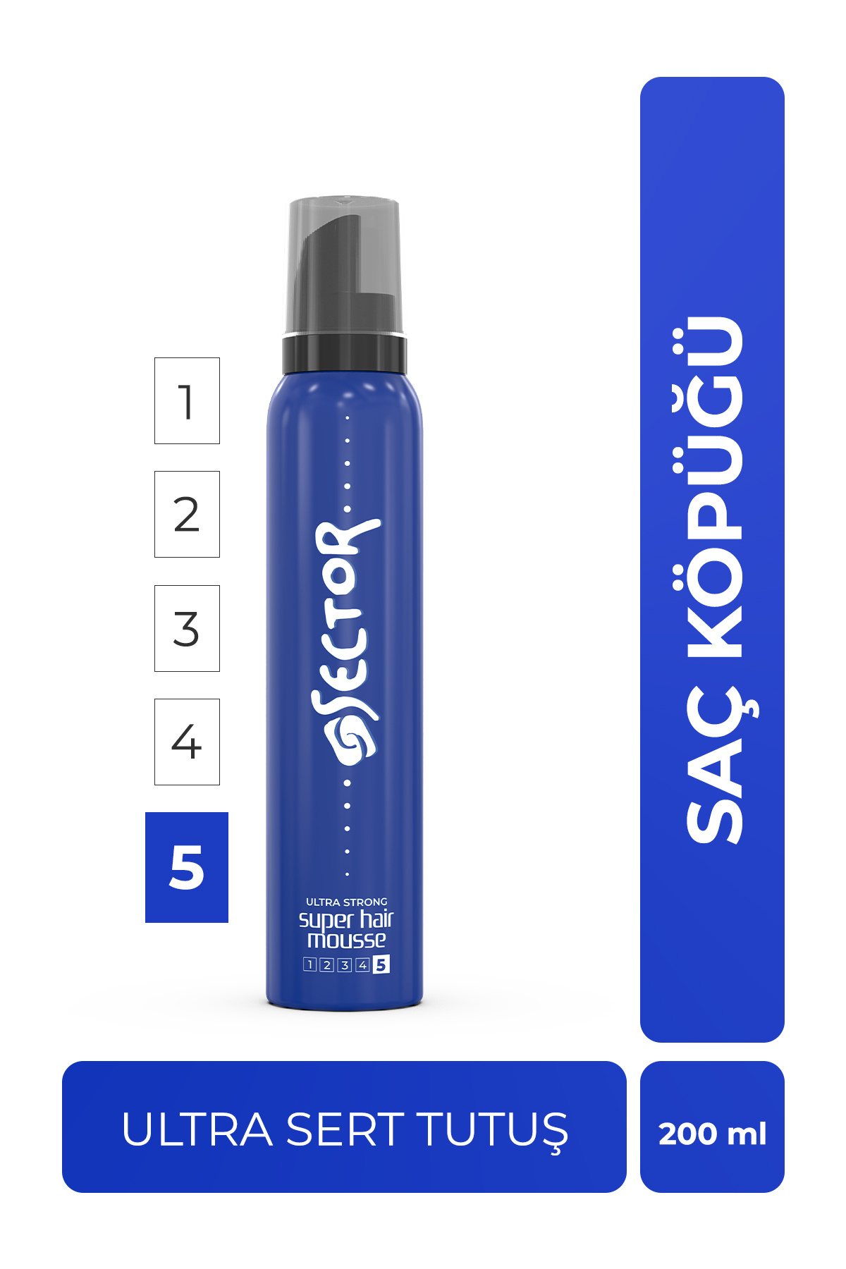 Sector Ultra Sert Saç Köpüğü 200 ml — SB.SS.0001.23674
