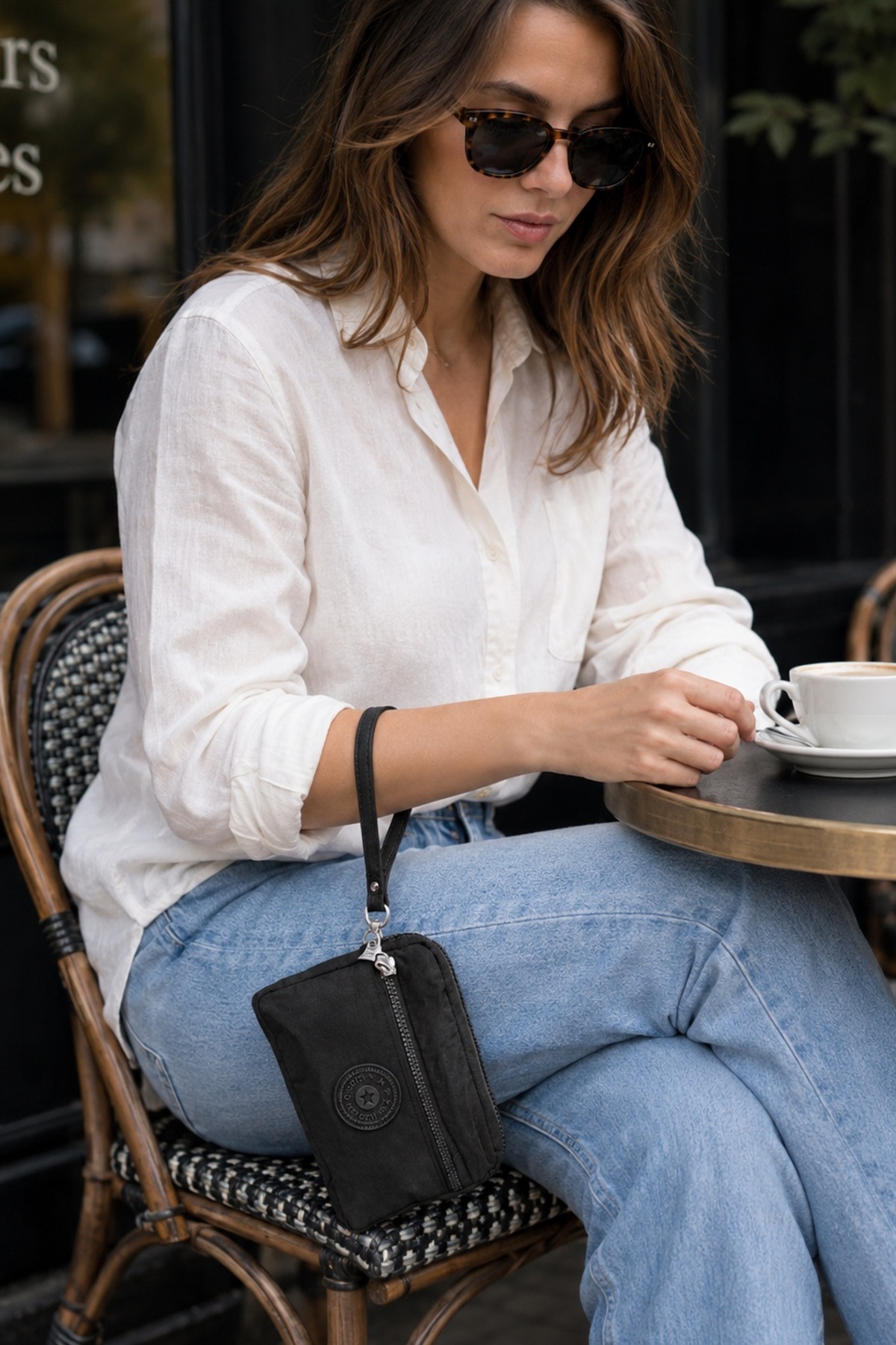 FCSTORE Unisex Siyah Cüzdan Su Geçirmez Klinkır 3 Gözlü Ön Fermuarlı Kılinkır Cüzdan görsel 2