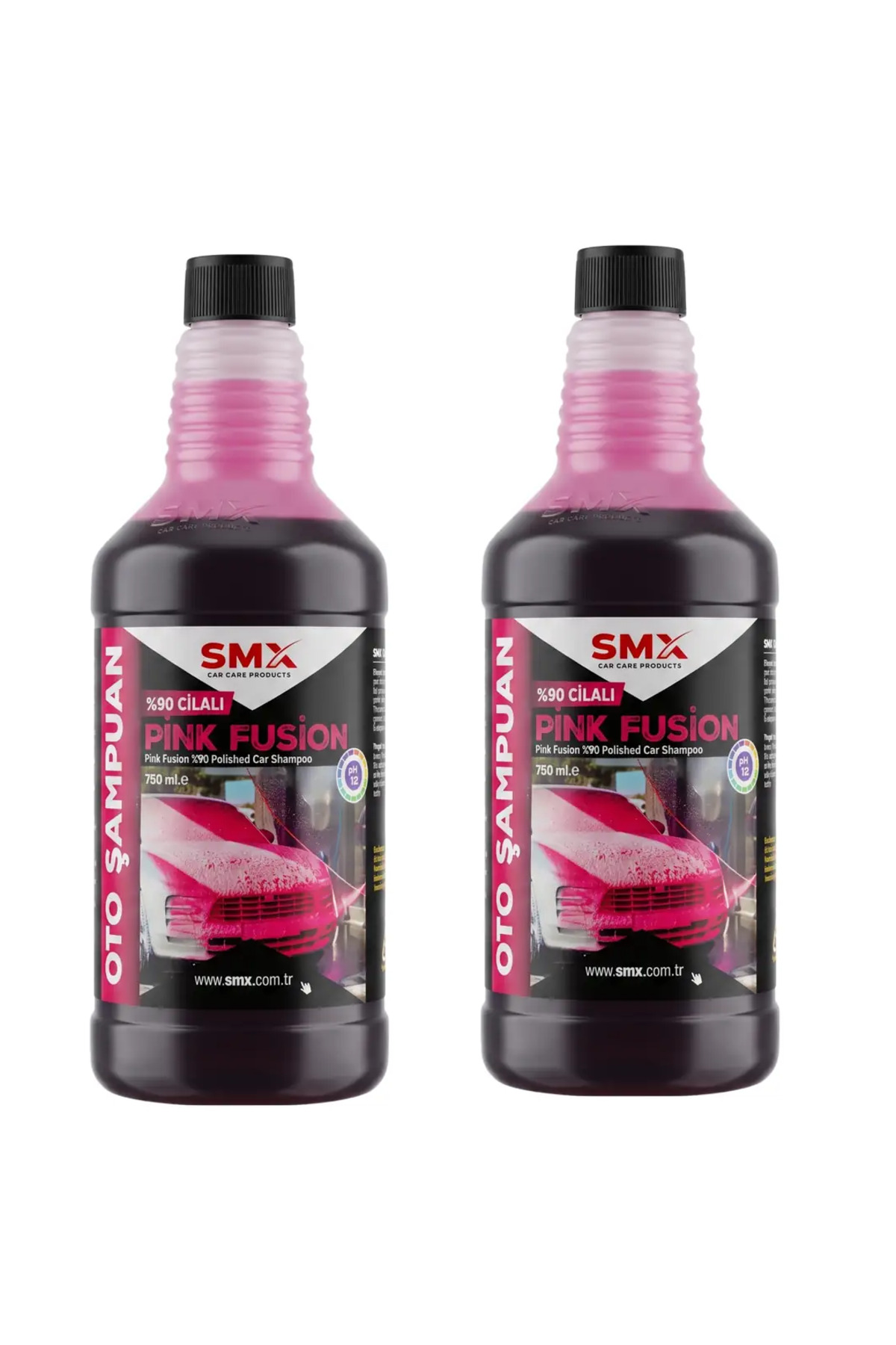 SMX %90 cilalı Pink Fusion Oto Şampuanı 750 ml 2 Adet - Fiyatı