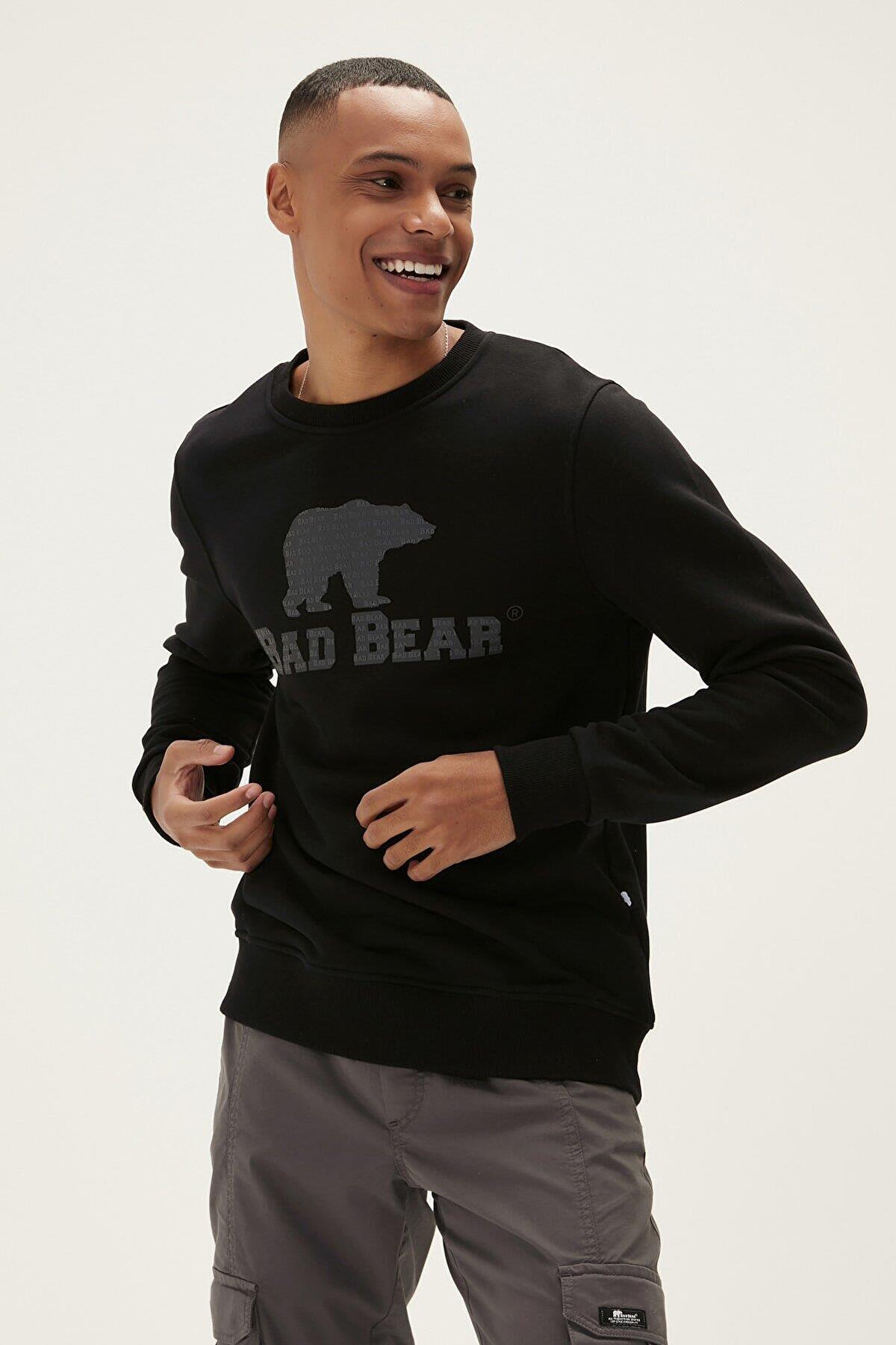 Logo Crewneck Night 22.02.12.007-C01 — مشکی — تصویر 3 از 6