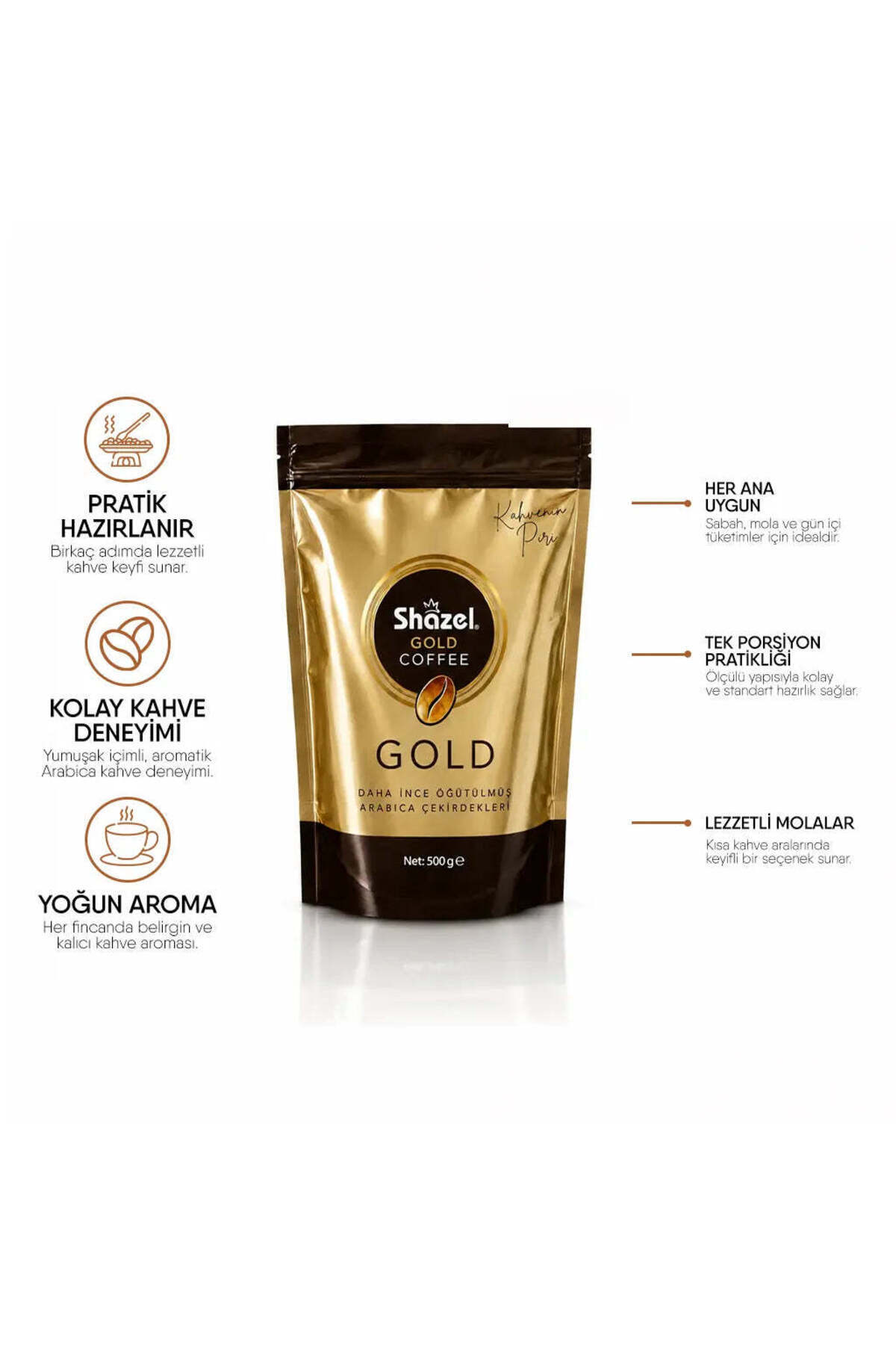 Shazel Gold Çözünebilir Hızlı Kahve 500gr | Premium Gold - Fiyatı