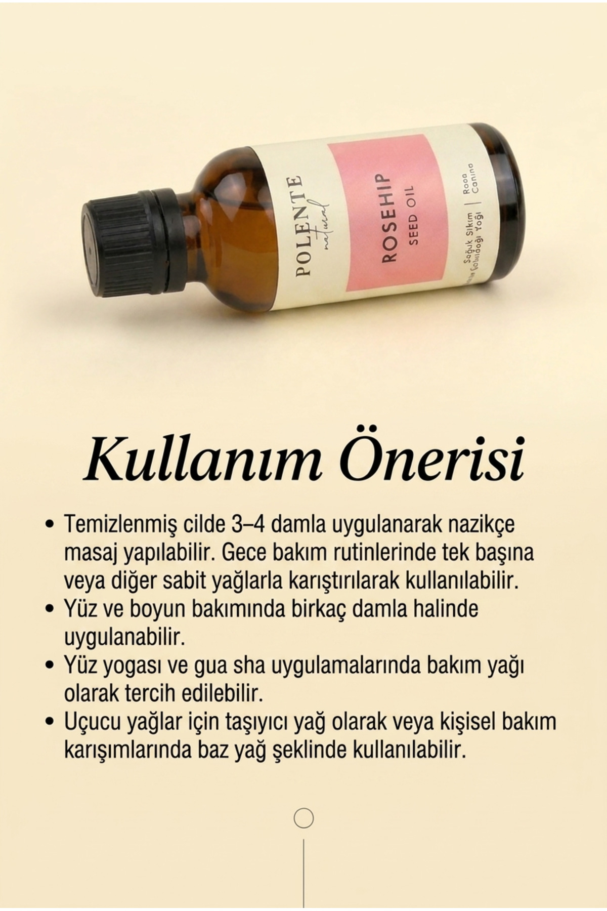 Kuşburnu Çekirdeği Yağı - Soğuk Sıkım 50 ml — Rosa Canina Seed Oil — تصویر 5 از 5