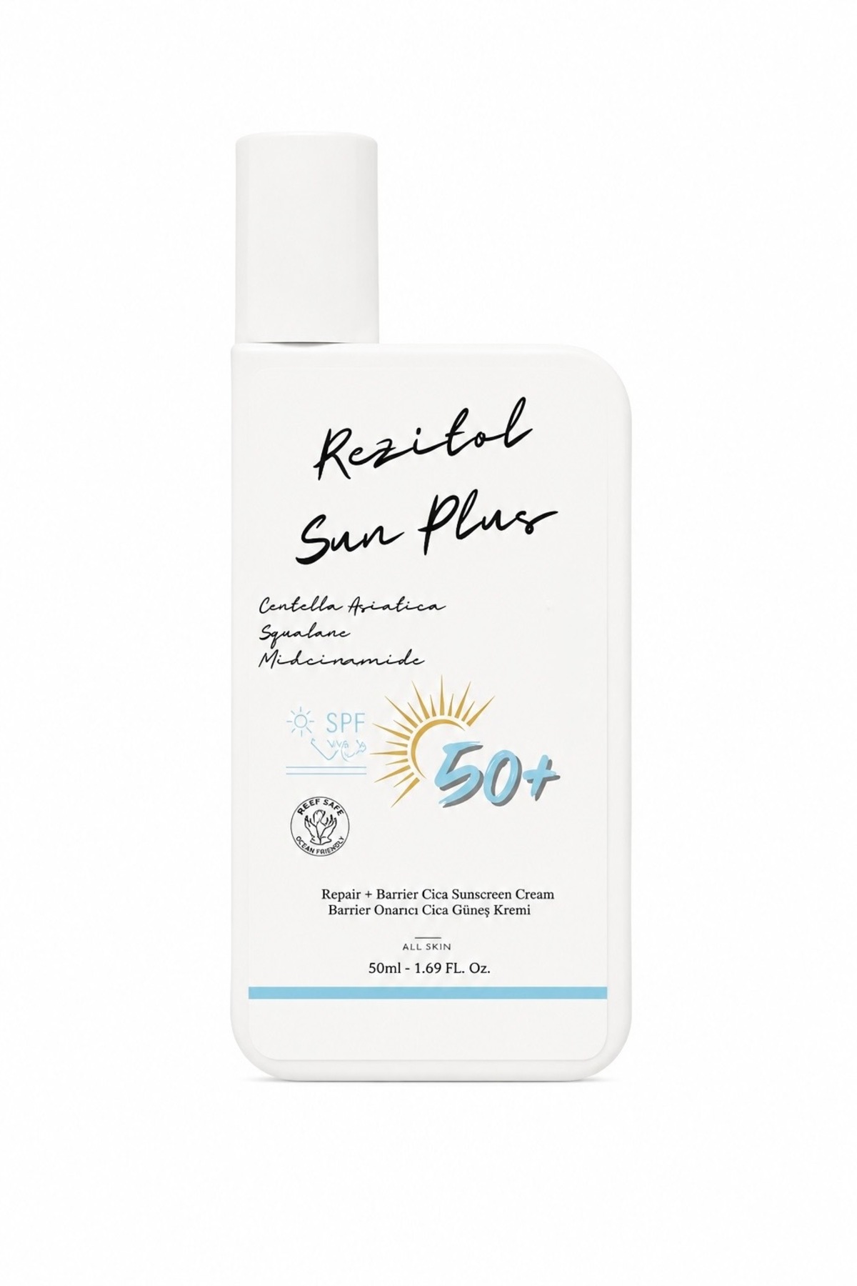 AMOUR DE LA NATURE Rezitol Sun Plus Bariyer Onarıcı Cica Güneş Kremi 50ml SPF 50+ — SUN PLUS