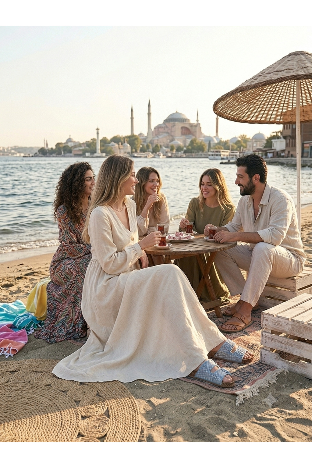 birr bazaar Kadın Ortopedik Çift Tokalı Kot Terlik Püsküllü Zımbalı Rahat Taban Günlük Şık görsel 6