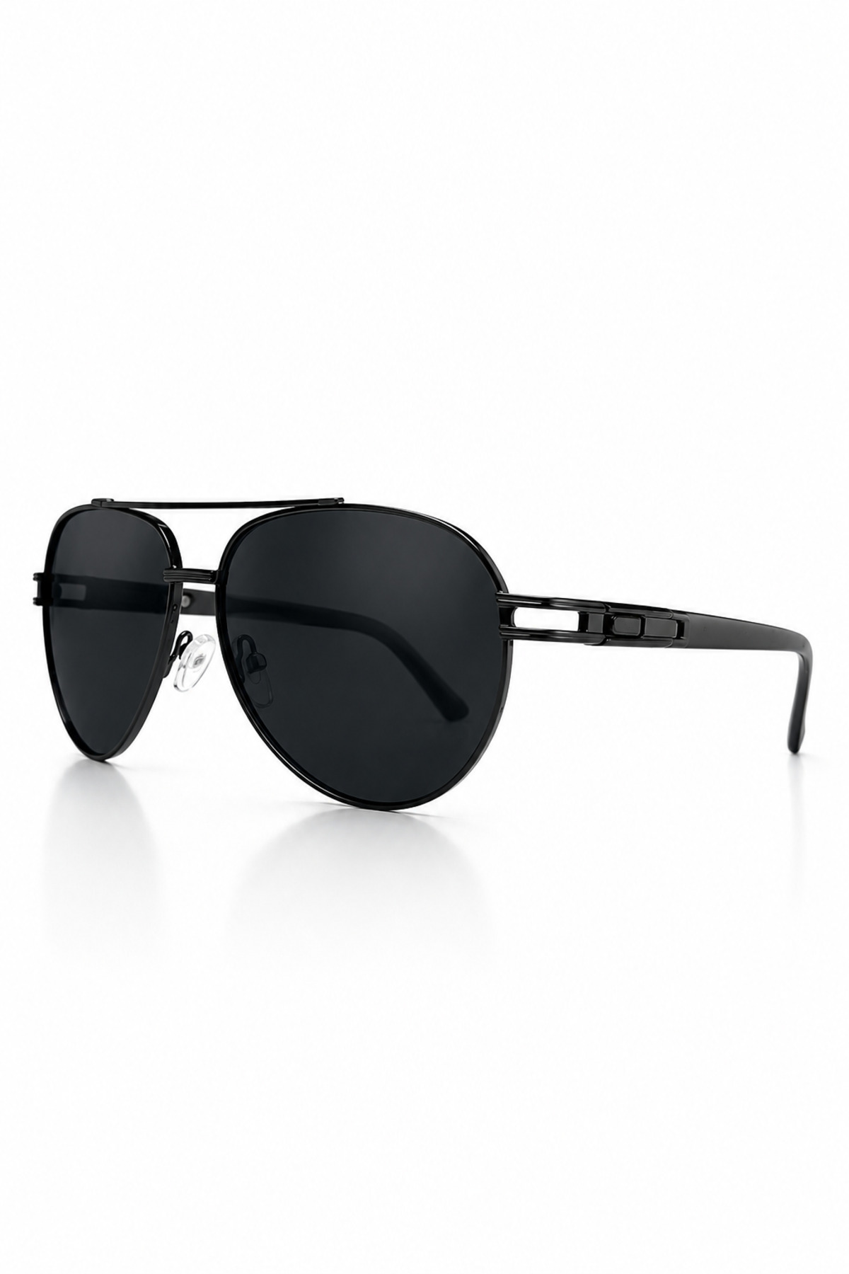 Chunky Frame Damla Polarize Yüksek Kalite Titanyum Siyah Unisex Güneş Gözlüğü görsel 2