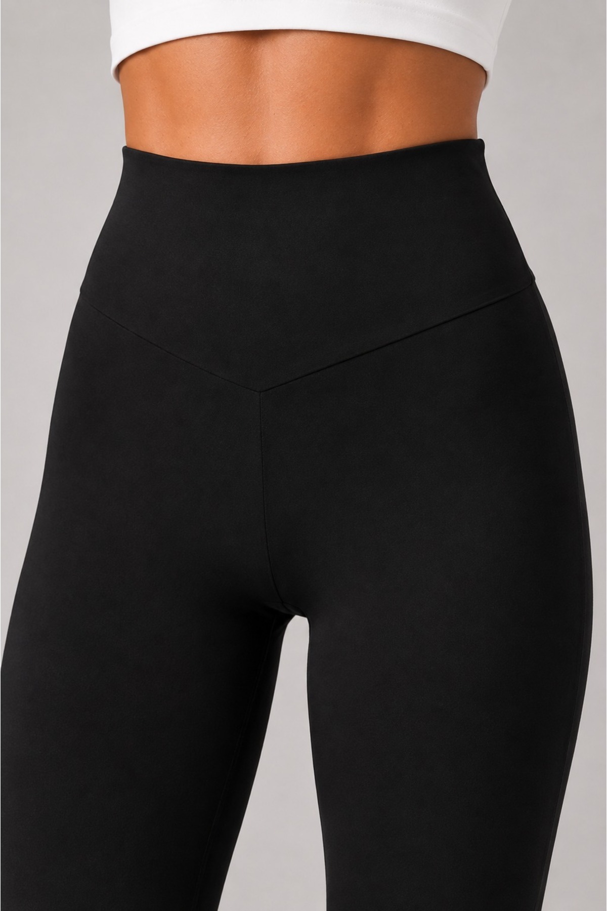 Grenj Fashion Siyah Dalgıç Extra Yüksek Bel Toparlayıcı Spor Tayt görsel 5